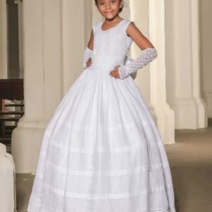 Vestido primera comunión manga corta