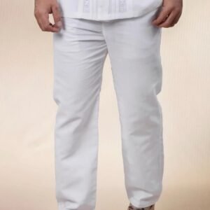 Pantalón para hombre de lino forrado