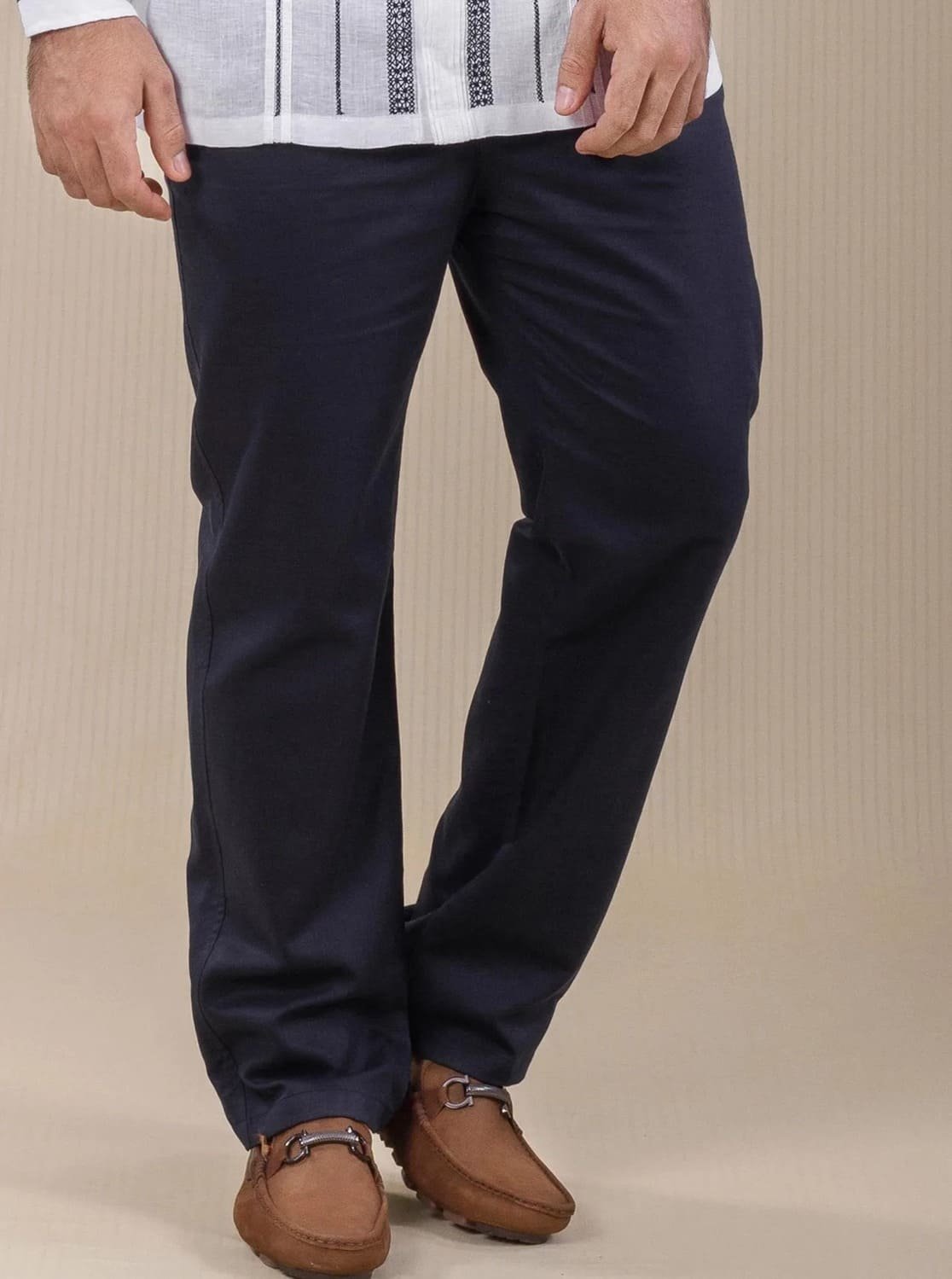 Pantalón para Hombre de Lino Forrado 2 Pantalón para hombre de lino forrado