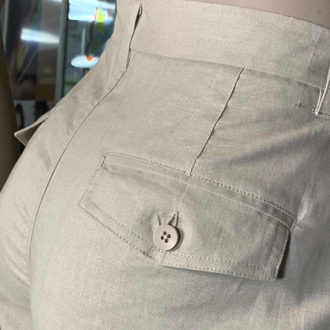 Bermuda Short para hombre de Lino Forrado 7 Bermuda Short para hombre de Lino Forrado - Imagen 7