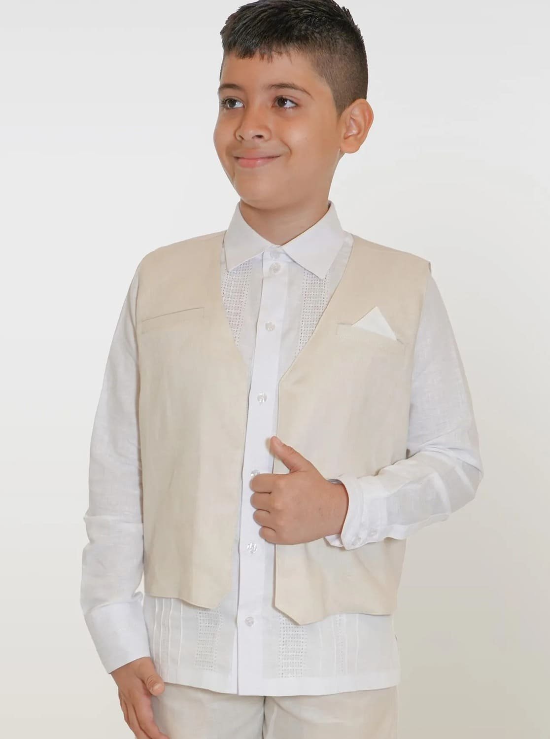 Chaleco niño sin botón