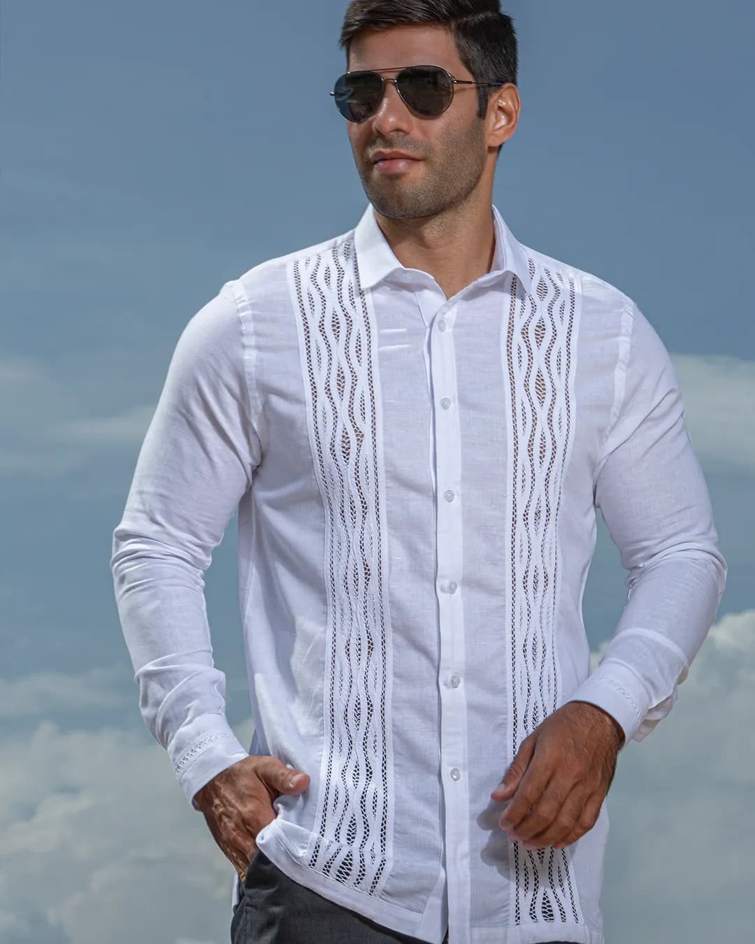Guayabera y Camisa Artesanal Manga Larga