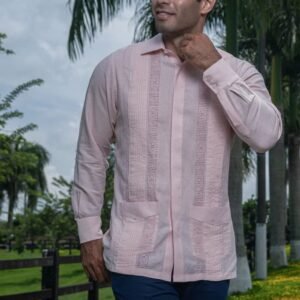 Camisa Guayabera Palo Rosa
