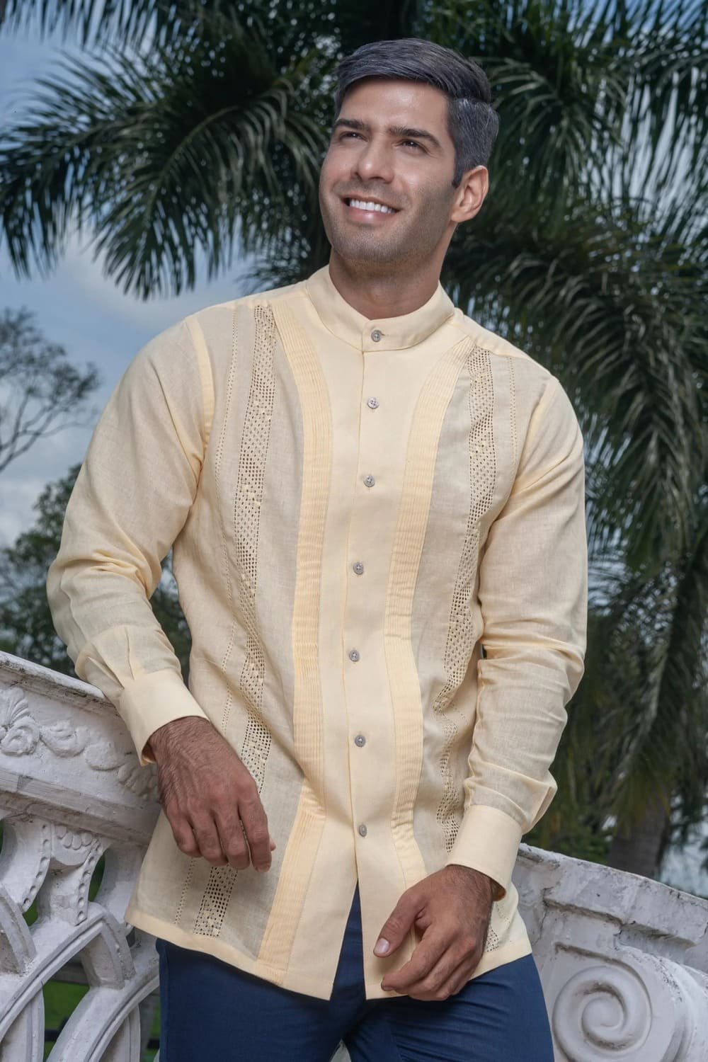 Camisa Guayabera Amarilla