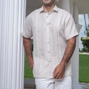 Camisa Guayabera Beige