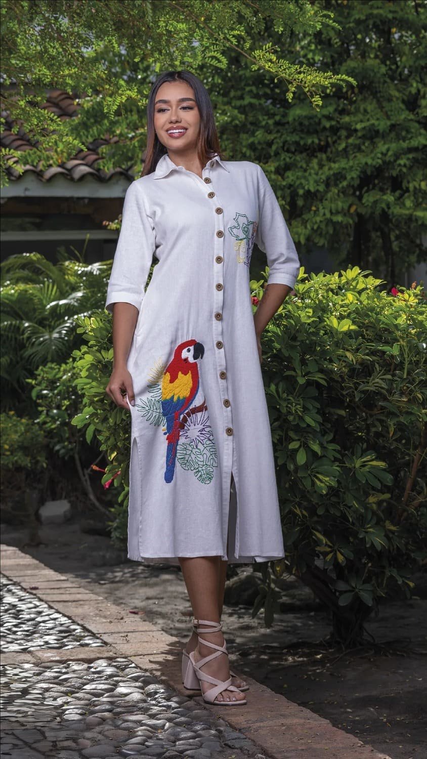 994 Caftán Marfil - Guacamaya del Paraiso - HILOS DE FAUNA