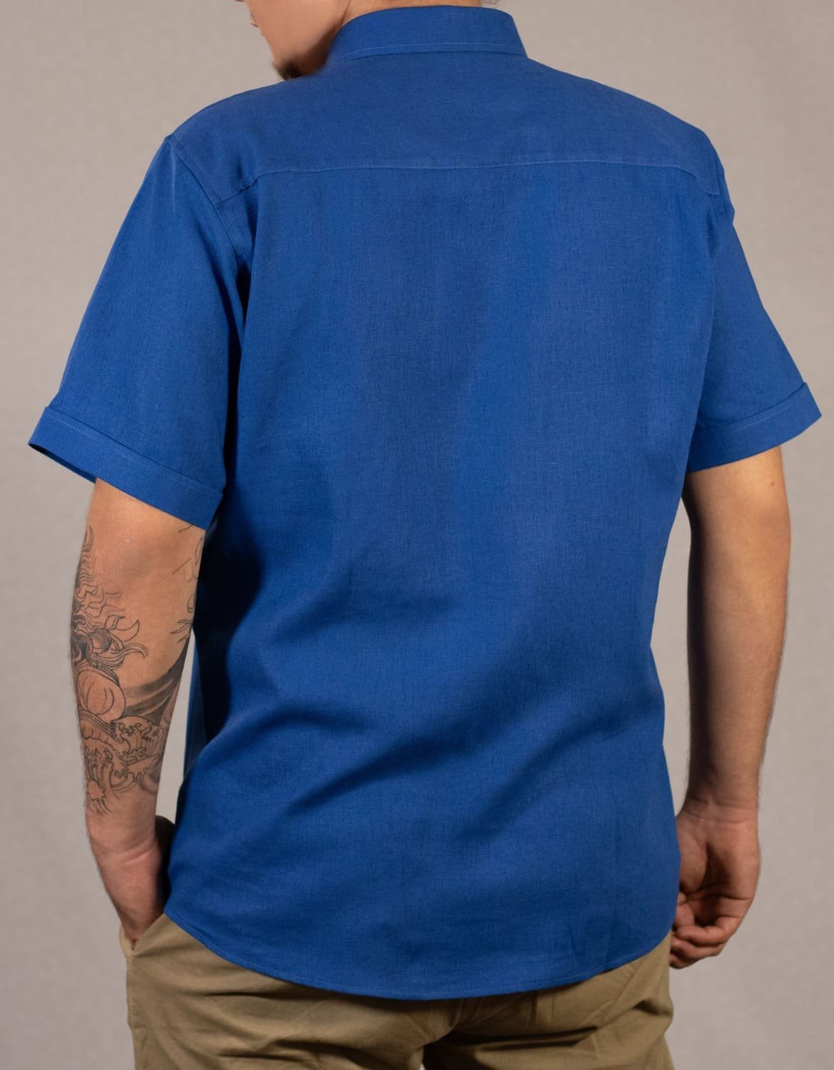 Camisa Basica Manga Corta 100% LINO MANZUR - FRIXIO 3 Camisa Basica Manga Corta 100% LINO MANZUR - FRIXIO - Imagen 3