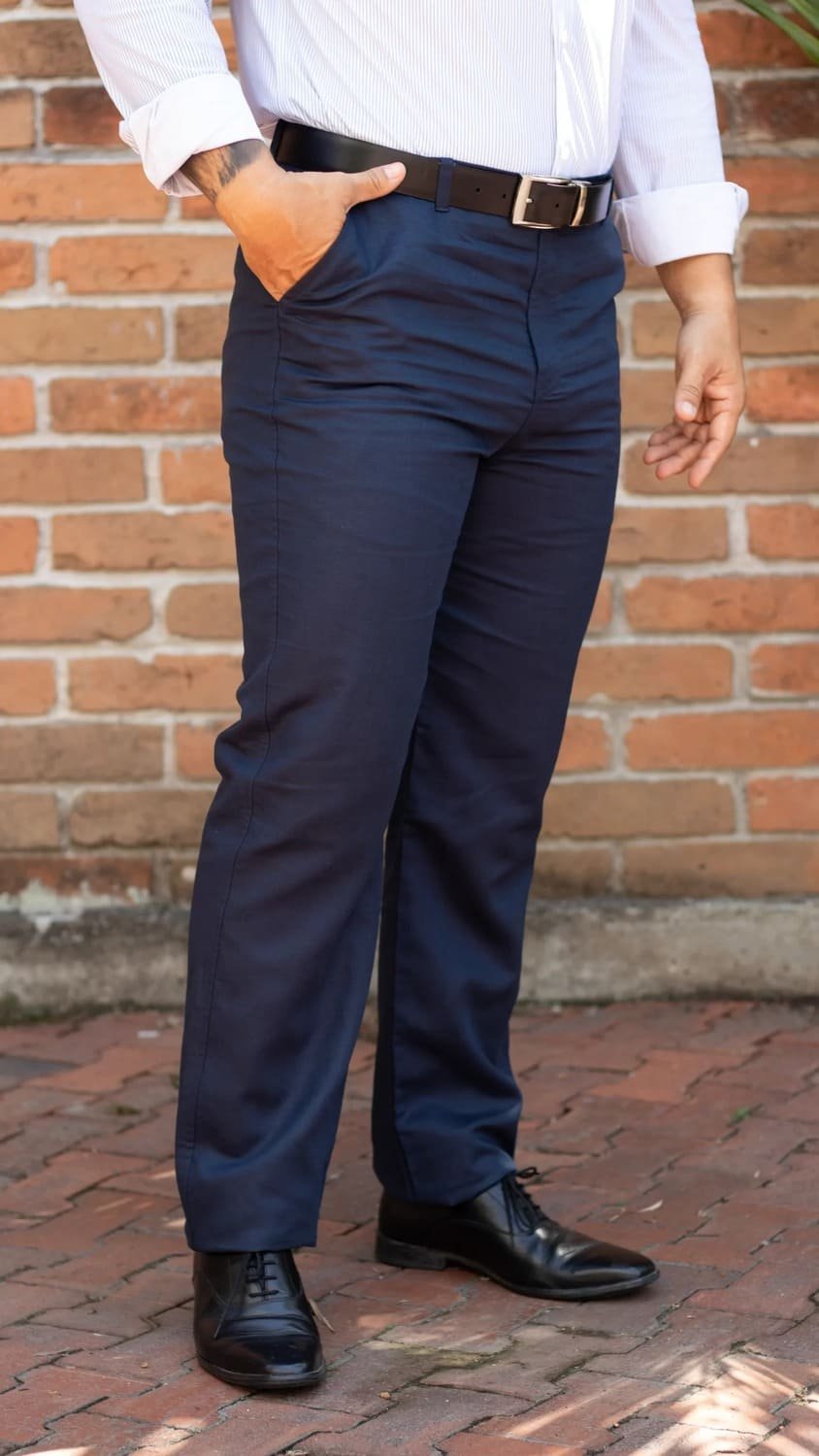 Pantalón Largo en Lino Natural Paso Firme