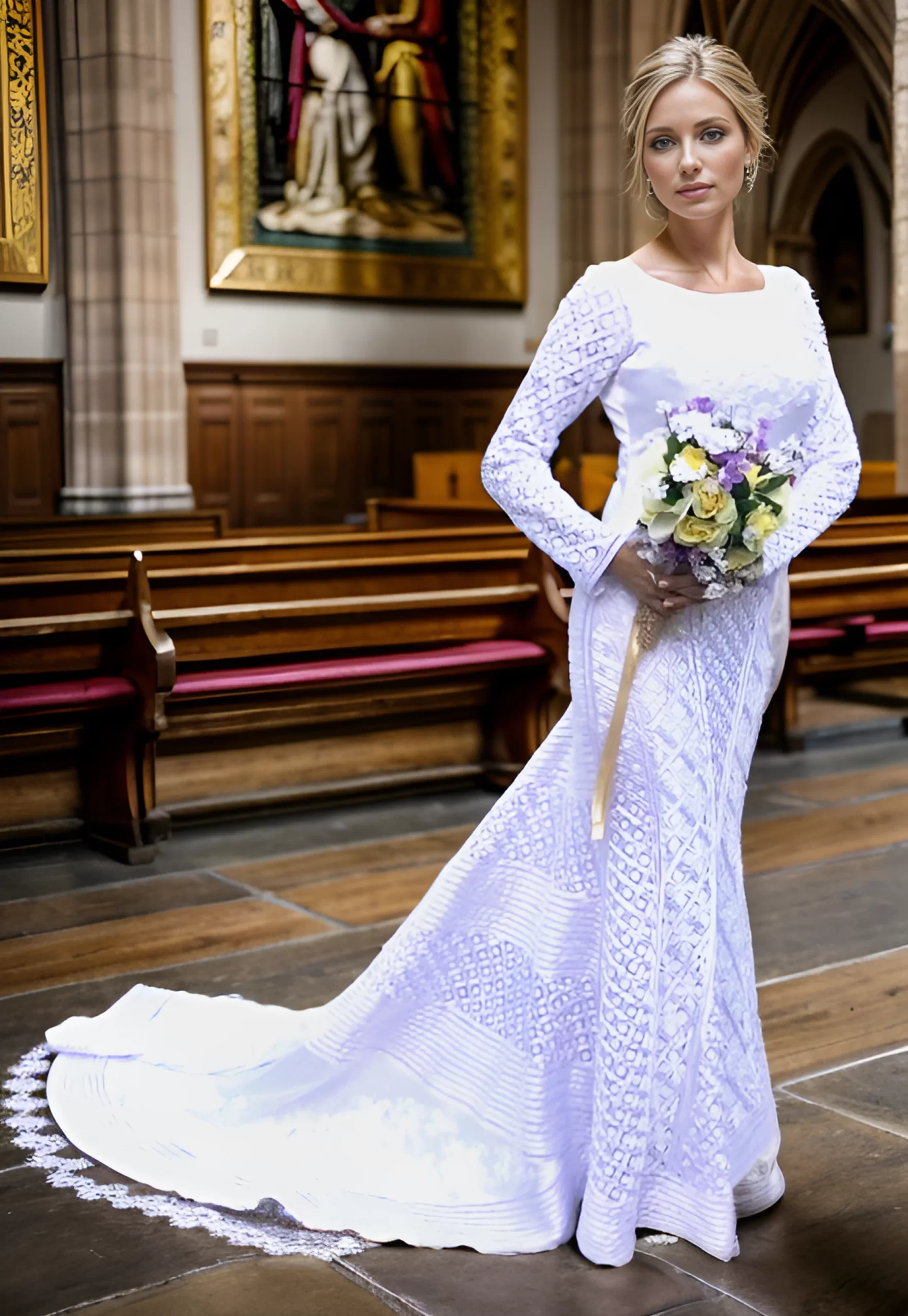 Vestido de matrimonio bordado